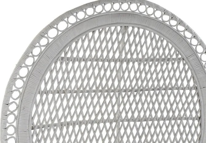 Fotoliu de exterior, alb, din rattan, Arvella