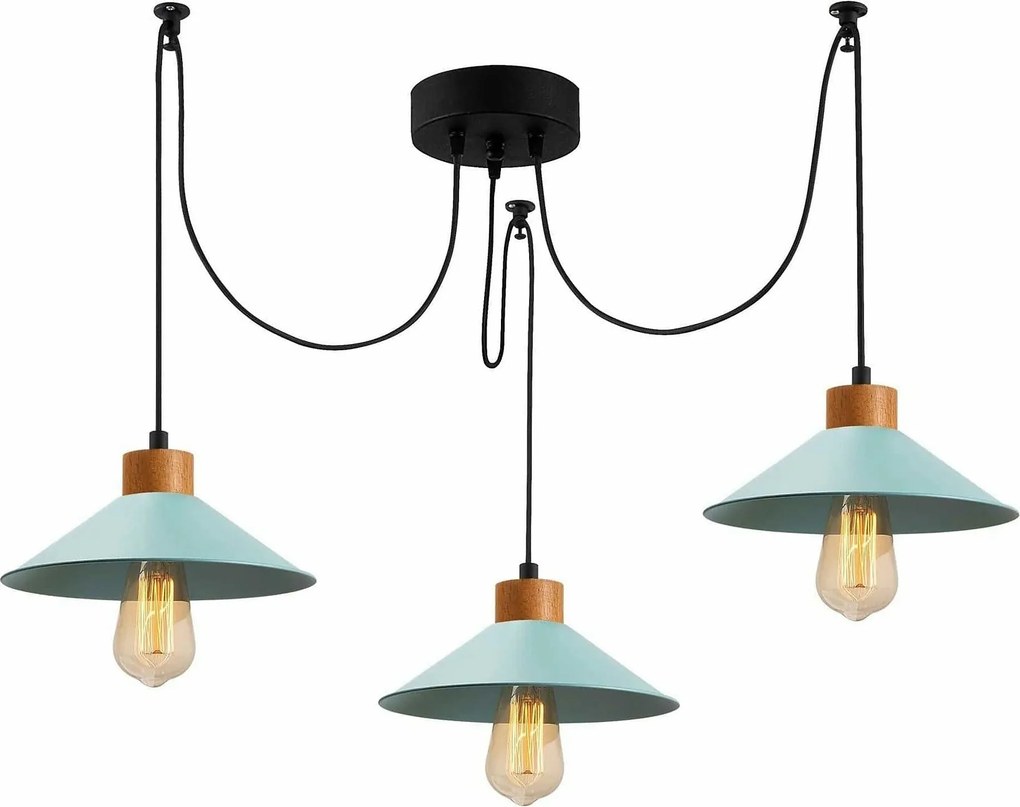 Lustra MANAVGAT N-556, albastru, metal, 114x24x100 cm
