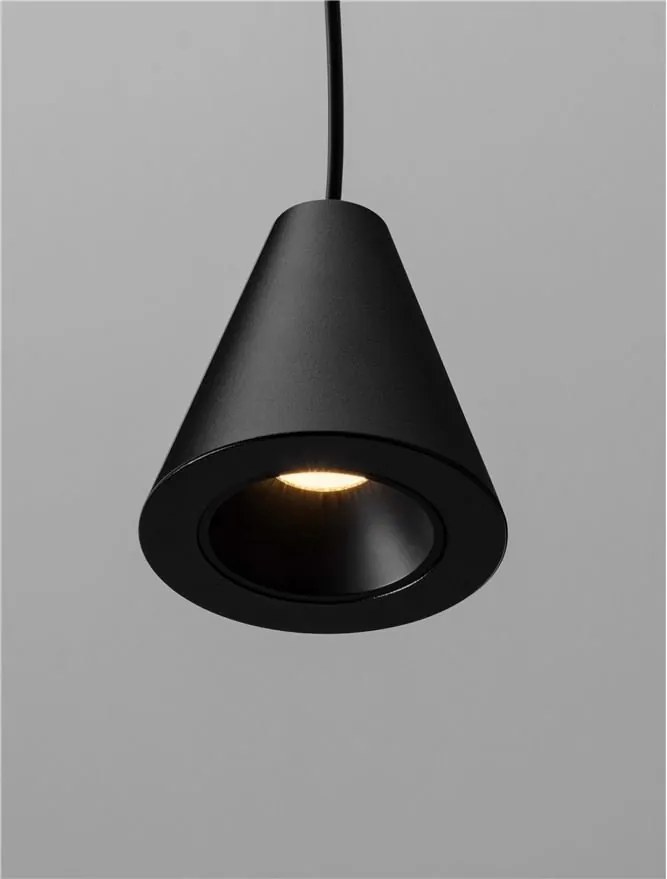 Pendul LED design minimalist IRMOS negru