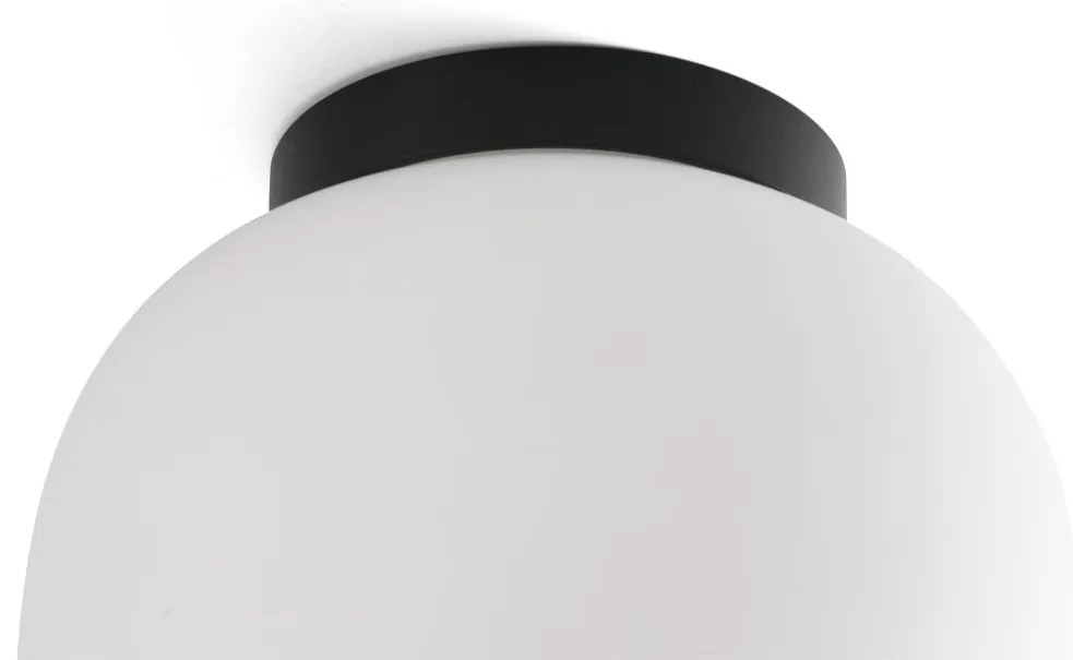 Plafoniera baie stil minimalist AMELIA negru, alb