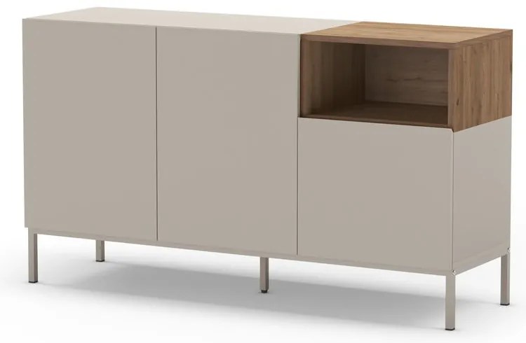 Comodă crem 140x80 cm Cailin – Marckeric