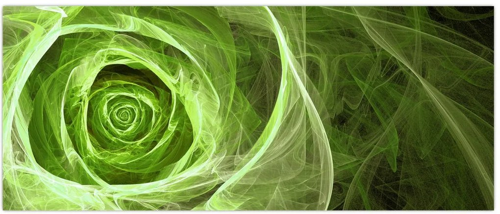 Tablou - Abstract Rose Green (120x50 cm)