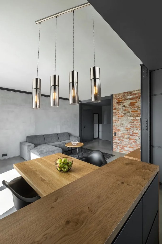 Lustra moderna cu 4 pendule ANNIKA nickel 21000-4HN GL
