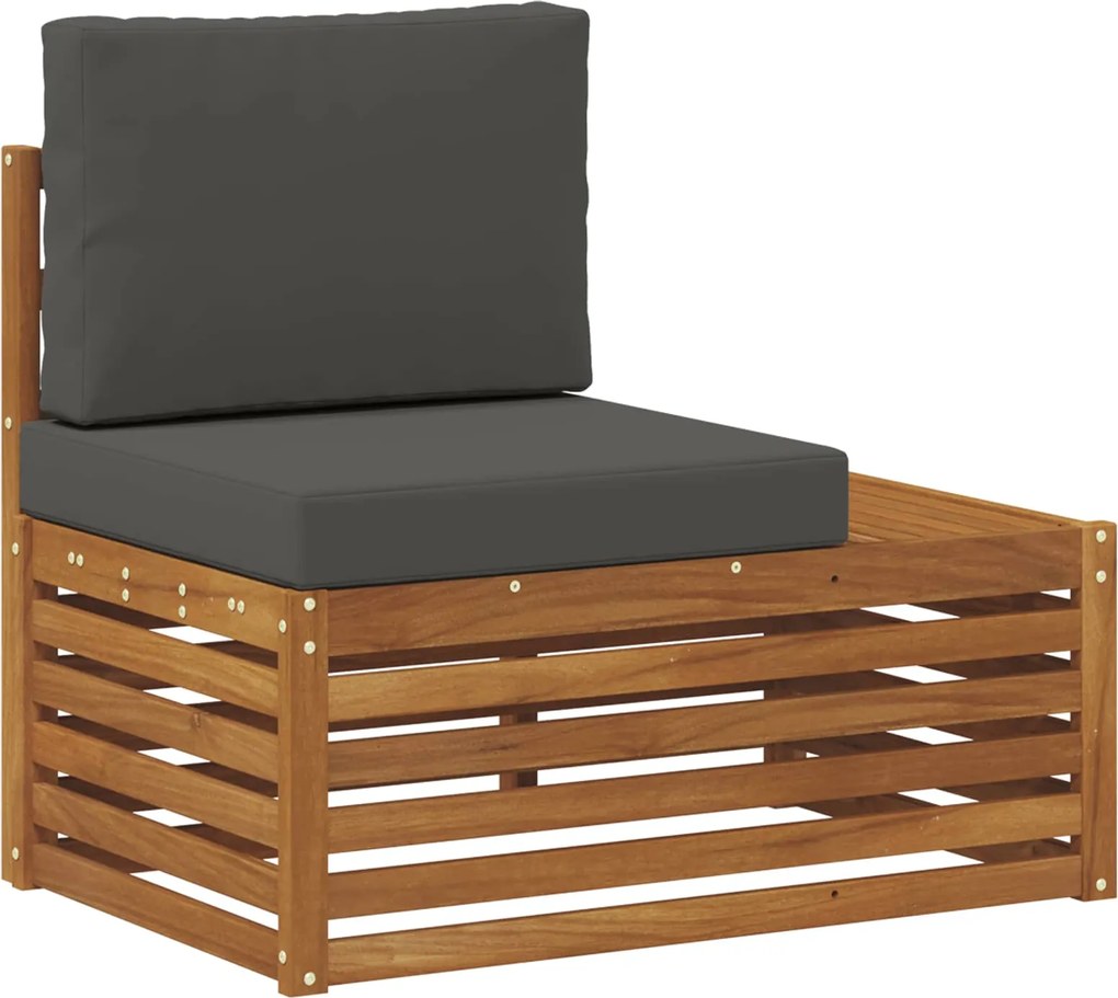 vidaXL Canapea de exterior cu braț final natural 91 x 63 x 73 cm