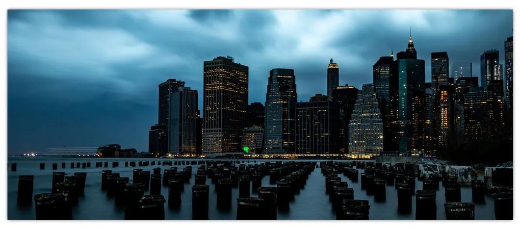 Tablou - Privire spre Zgârâie nori din New York (120x50 cm)