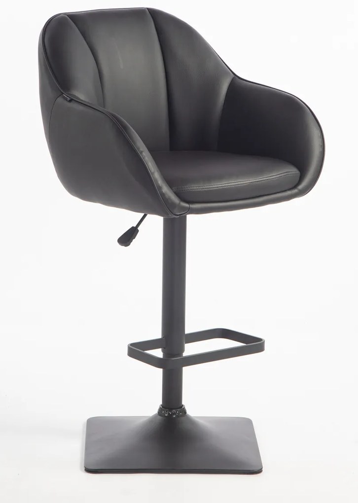 HR2055KW Scaun Neagră din Piele Ecologica cu Bază Neagră