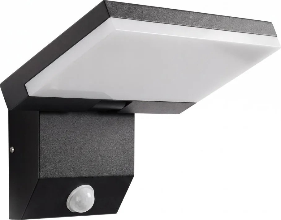Aplica de perete LED pentru exterior cu senzor LED/18W/230V IP44 neagră
