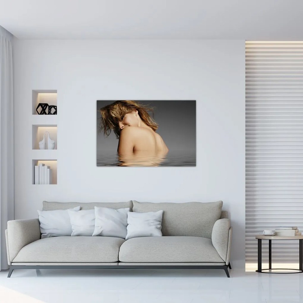 Tablou - Imaginea unei femei care face baie (90x60 cm)