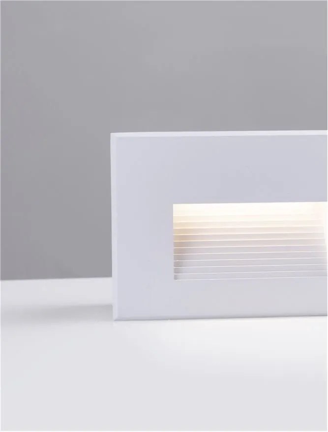 Spot LED incastrabil exterior, ambiental, IP65, POLKA alb