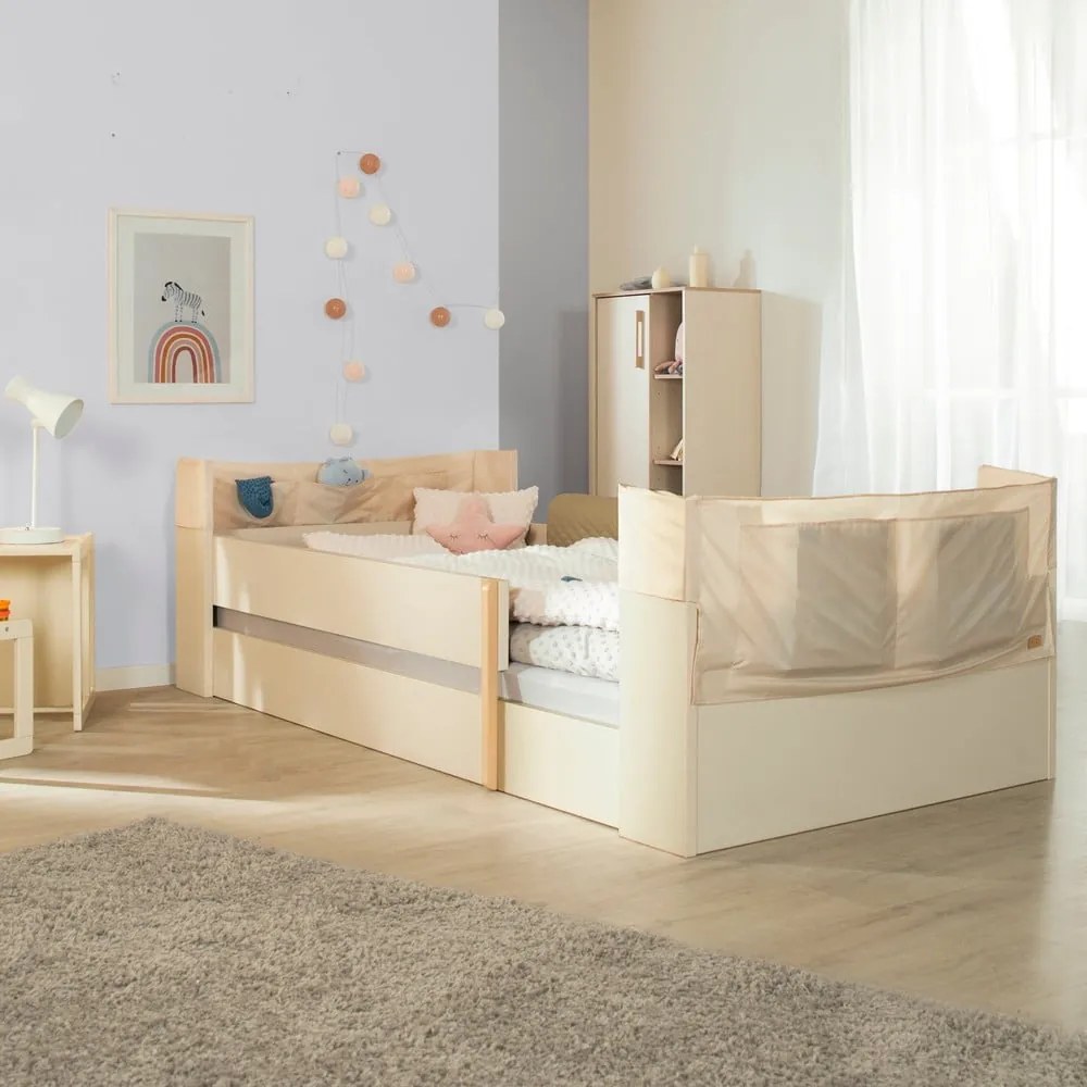 Pat pentru copii bej fără somieră 90x200 cm Toddler – Roba
