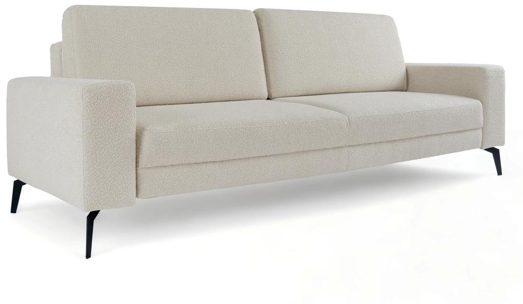 Canapea cu funcție de dormit Elentio - bej boucle Baloo 2074