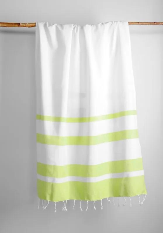 Prosop șezlong verde alb Filao Anis 95x180 cm