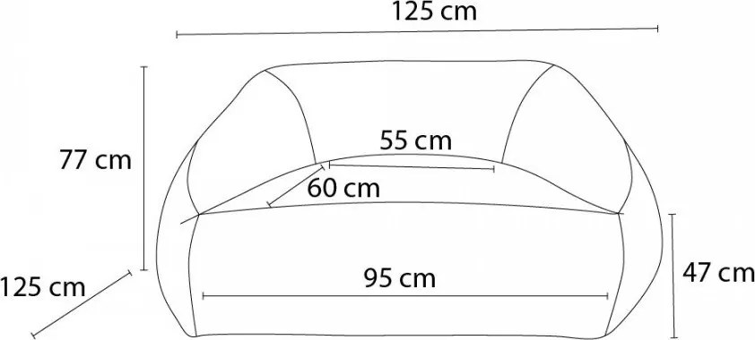 Fotoliu bean bag gri deschis cu tapițerie din blană artificială Lilibet – Bobochic Paris