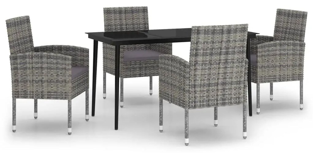 3099627 vidaXL Set de mobilier pentru grădină, 5 piese, antracit