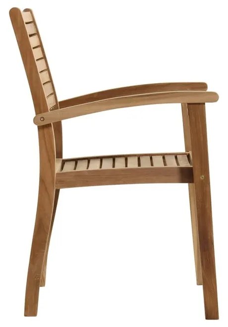 Scaun de grădină în culoare naturală din lemn masiv Sunderland – Hartman