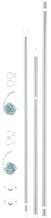 Suport pentru haine argintiu telescopic din metal Garment – Wenko