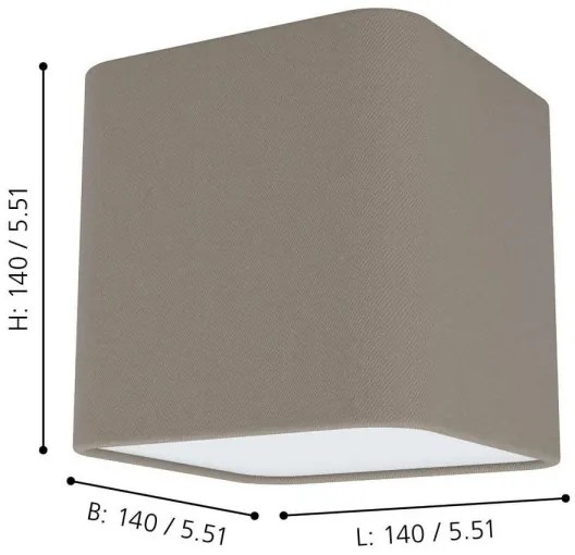 Eglo 99302 - Plafonieră POSADERRA 1xE27/28W/230V