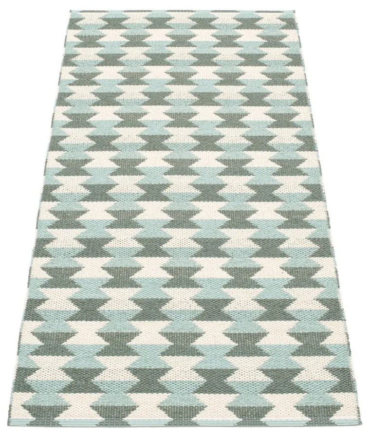 Covor tip traversă pentru interior și exterior verde/turcoaz 70x160 cm Dana Army – Pappelina