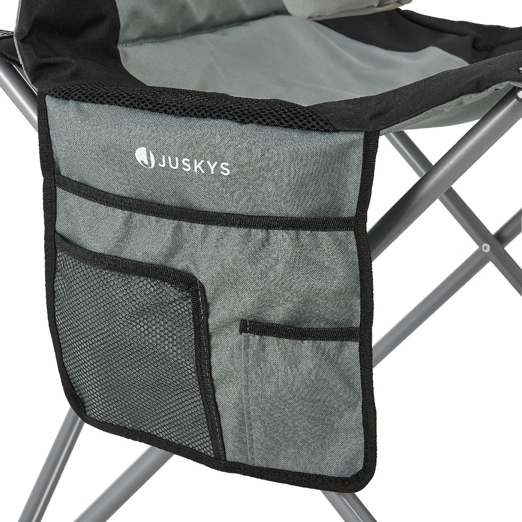 Juskys Scaune de camping Lido - gri