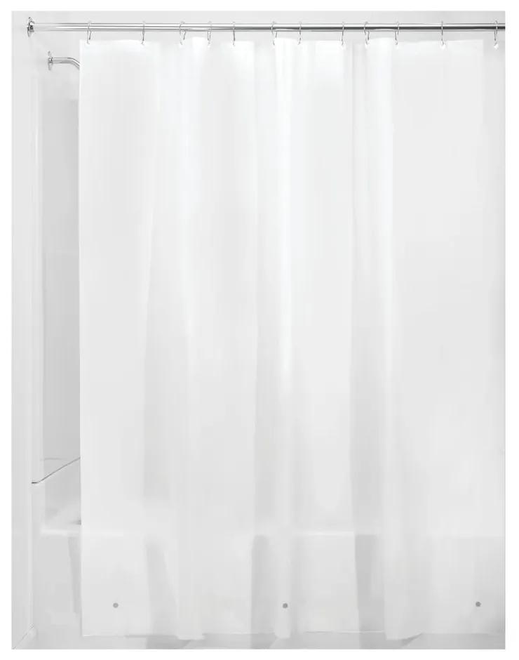 Perdea de duș iDesign PEVA Liner, 183 x 183 cm, alb