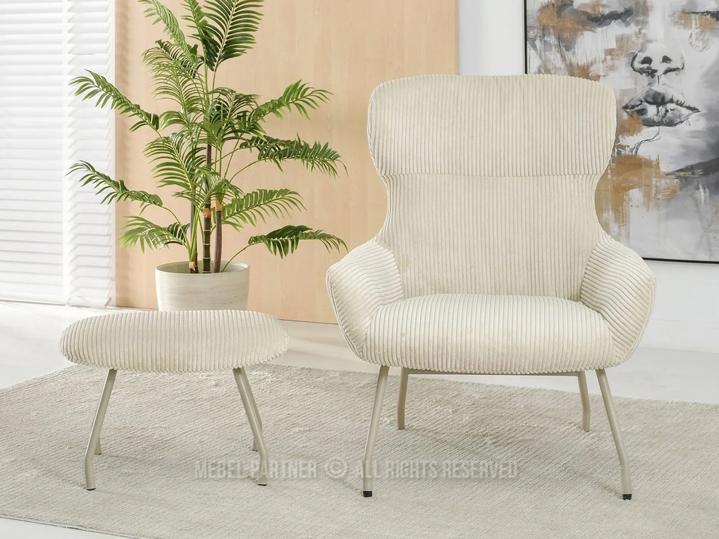 Fotoliu Condor (bej deschis + bej). Promo -20%. 1109987