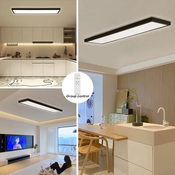 Brilagi-LED FRAME SMART Lampă de baie dimabilă LED/50W/230V IP44 negru + telecomandă