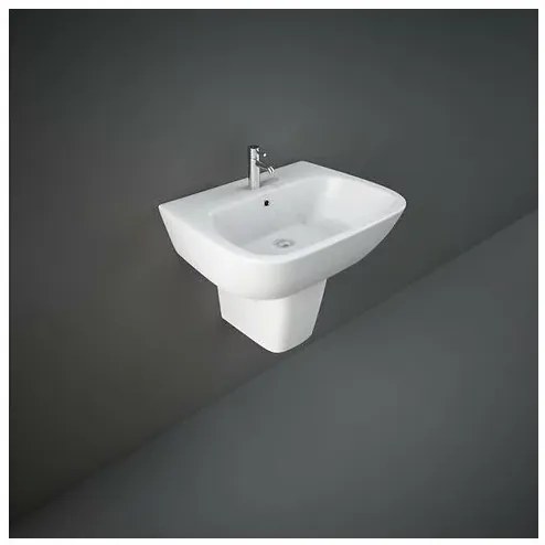 Semipiedestal pentru lavoar Rak Ceramics One alb