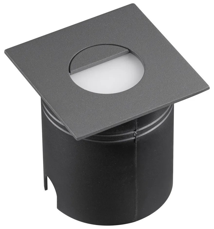 Spot LED incastrabil scari iluminat exterior IP65 ASPEN gri inchis