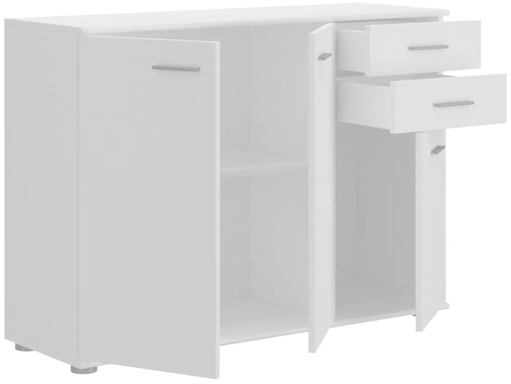 Comodă combinată Claudia 1 3T 2S (Alb). 1059362