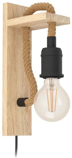 Eglo 43197 - Aplică perete RAMPSIDE 1xE27/28W/230V