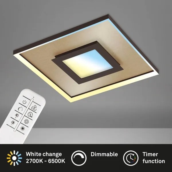 Plafonieră LED dimabilă Briloner 3641-017 FRAME LED/30W/230V 2700-6500K + telecomandă
