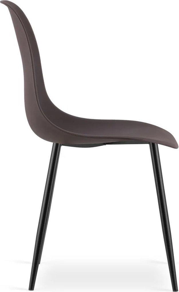 OFERTA Scaun OSAKA maro inchis cu picioare negre II. calitate