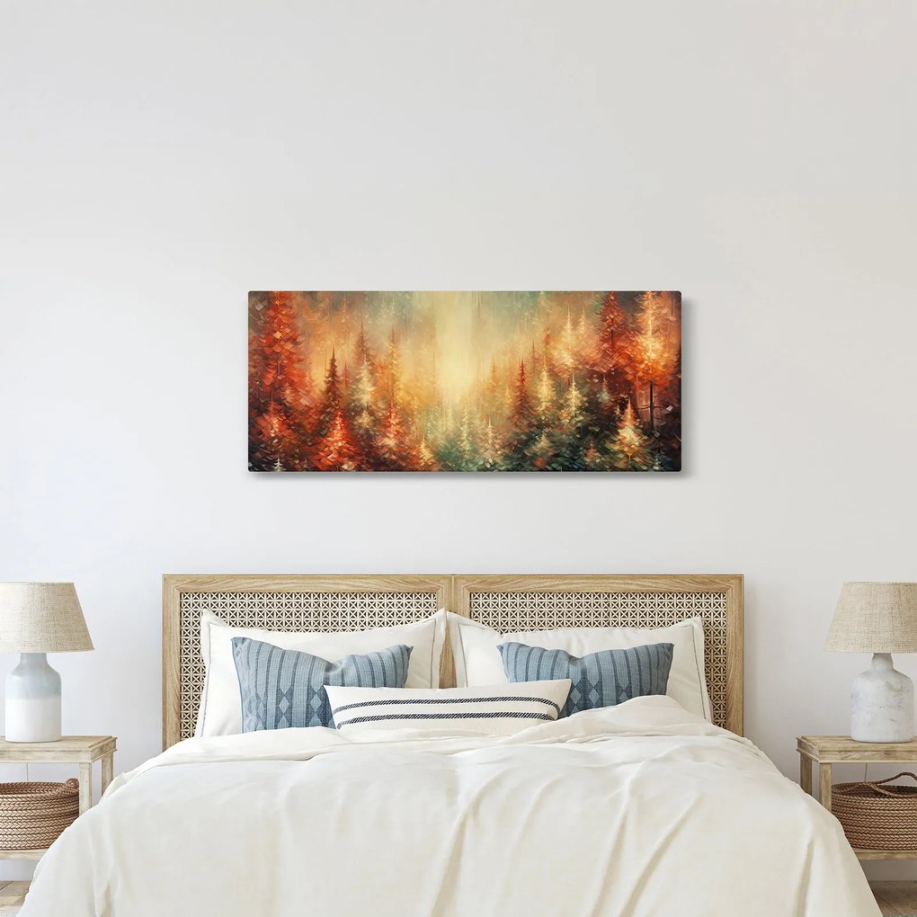 Tablou - Pictura de păduri (120x50 cm)