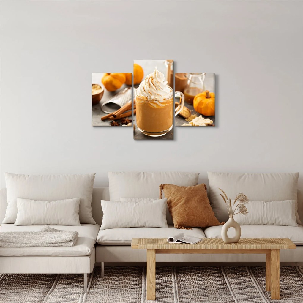 Tablou - Cafea cu lapte de dovleac (90x60 cm)