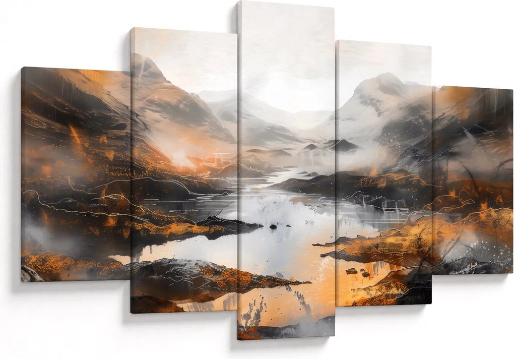 Tablou - Pictura peisajelor montane (150x105 cm)