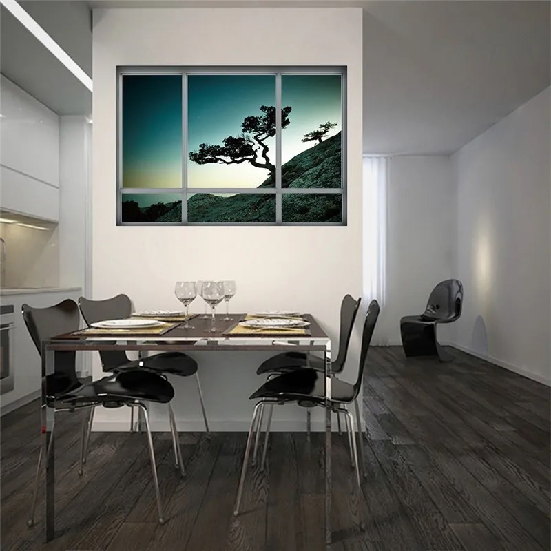 Sticker perete Baobas Tree 3D Window