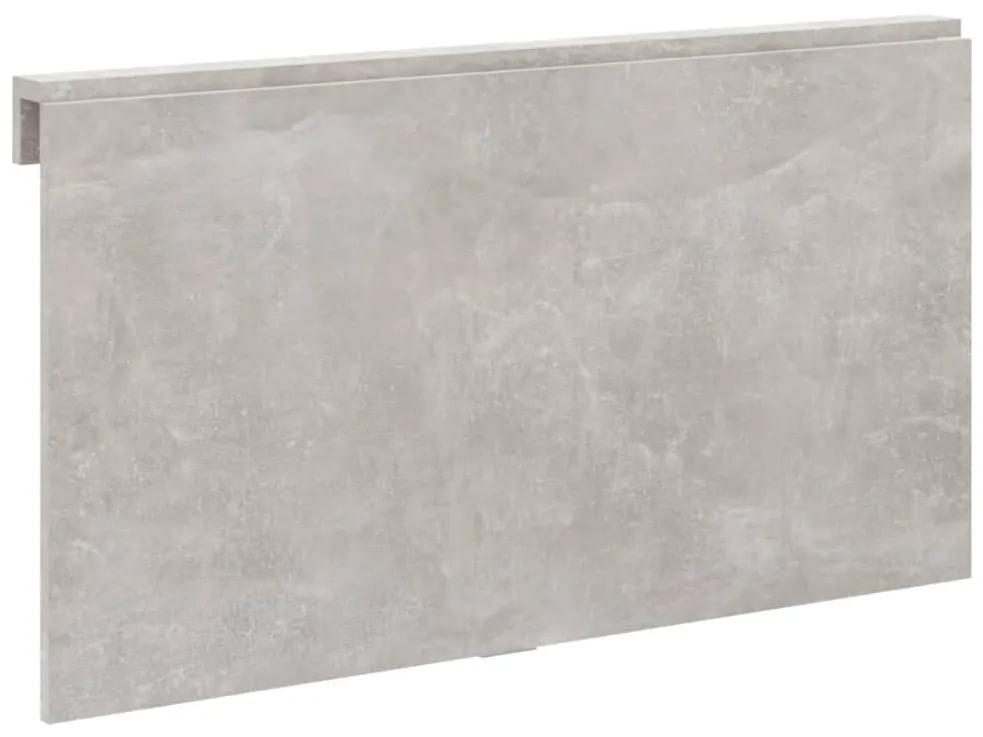 Masa de perete plianta, gri beton, 100x60x56 cm, lemn compozit