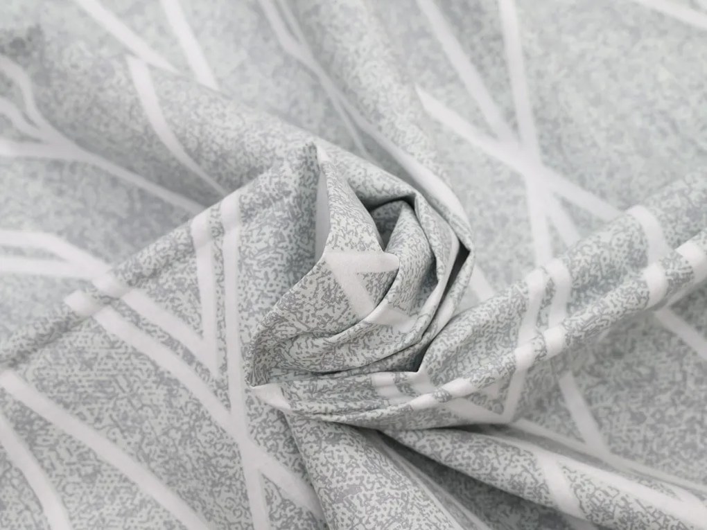 Lenjerie de pat din bumbac Renforce GRAY STRIPES gri Dimensiune lenjerie de pat: 70 x 90 cm | 140 x 200 cm