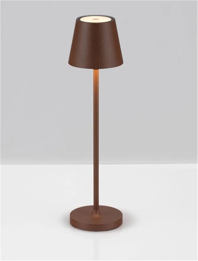 Veioza/Lampa de masa LED portabila exterior IP54 PETIT maro