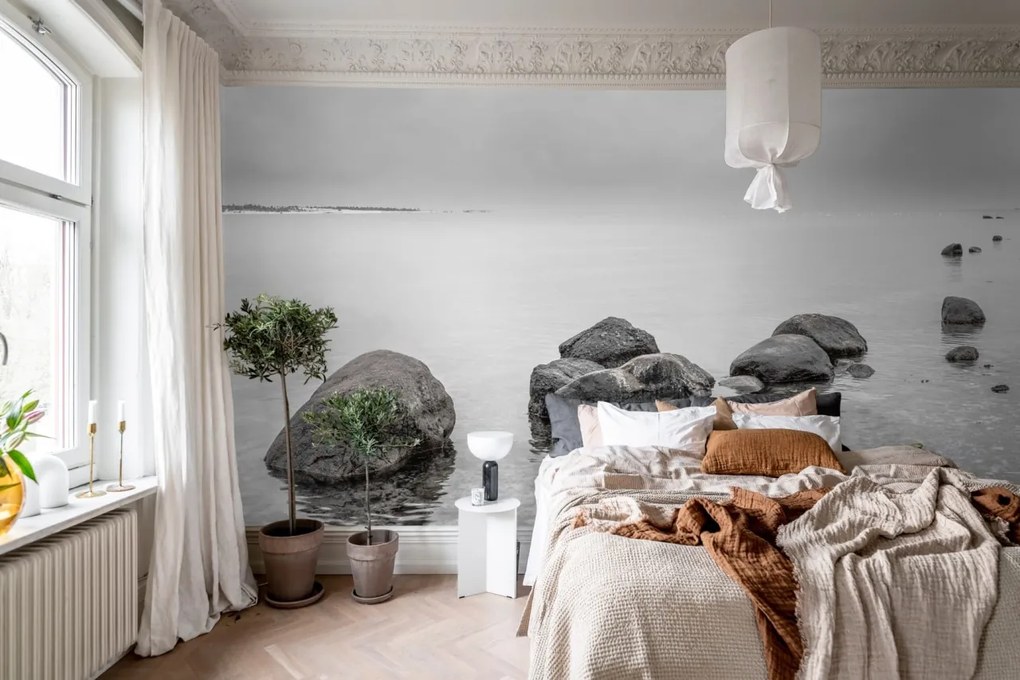 Fototapet, Rocky Lake, Gray, Rebel Walls