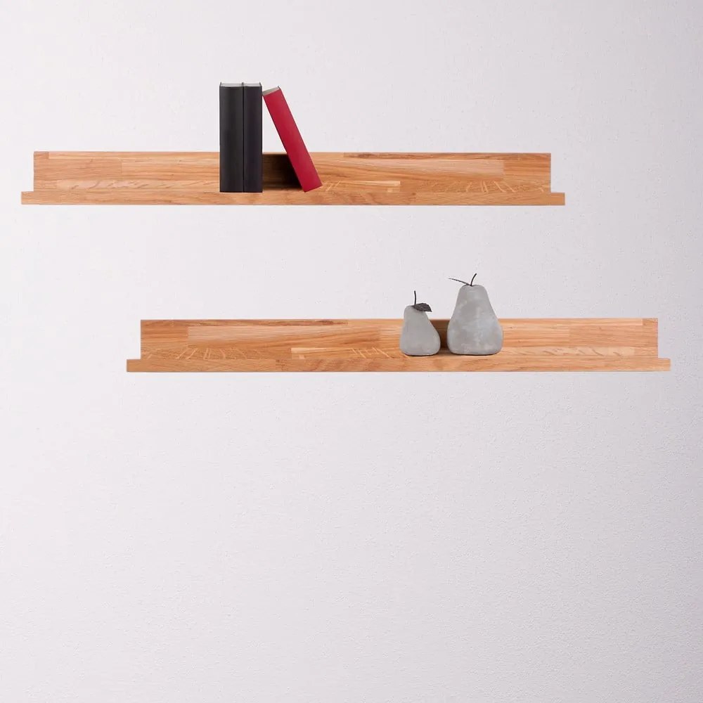 Raft în culoare naturală pentru fotografii din lemn de stejar 80 cm Kalle – Interia Home &amp; Living