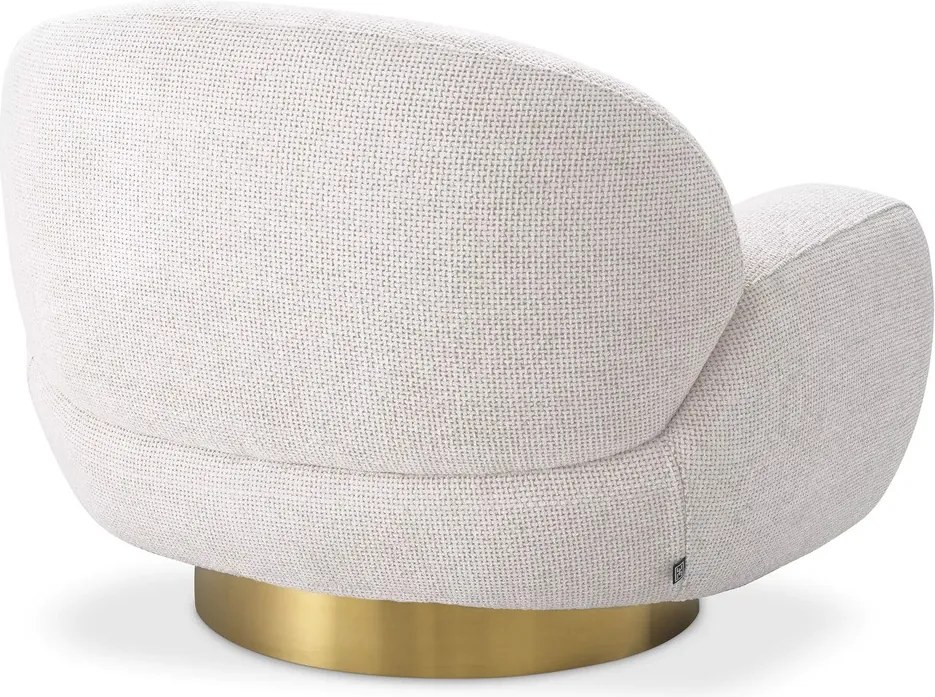 Fotoliu pivotant design elegant LUX Udine, lyssa off-white 116066 HZ