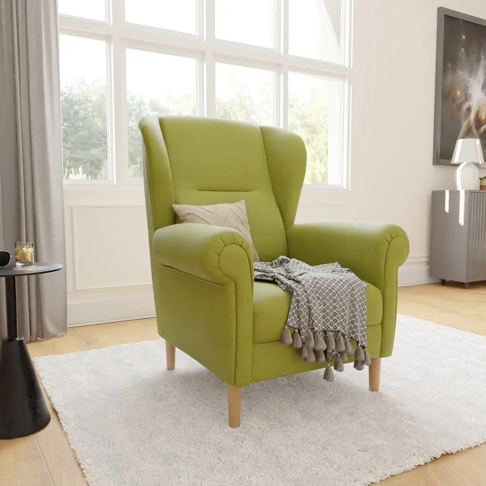 Fotoliu verde wing Swan – Ropez