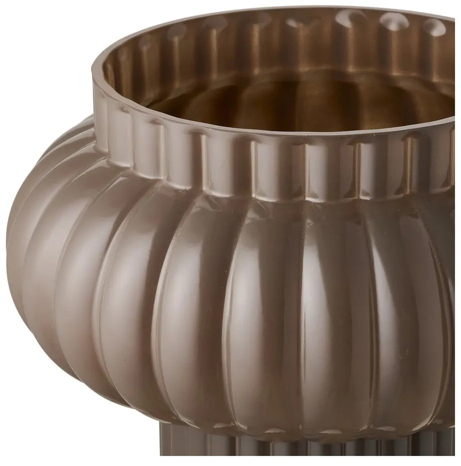 Vază maro din sticlă (înălțime 27 cm) Celia – House Nordic