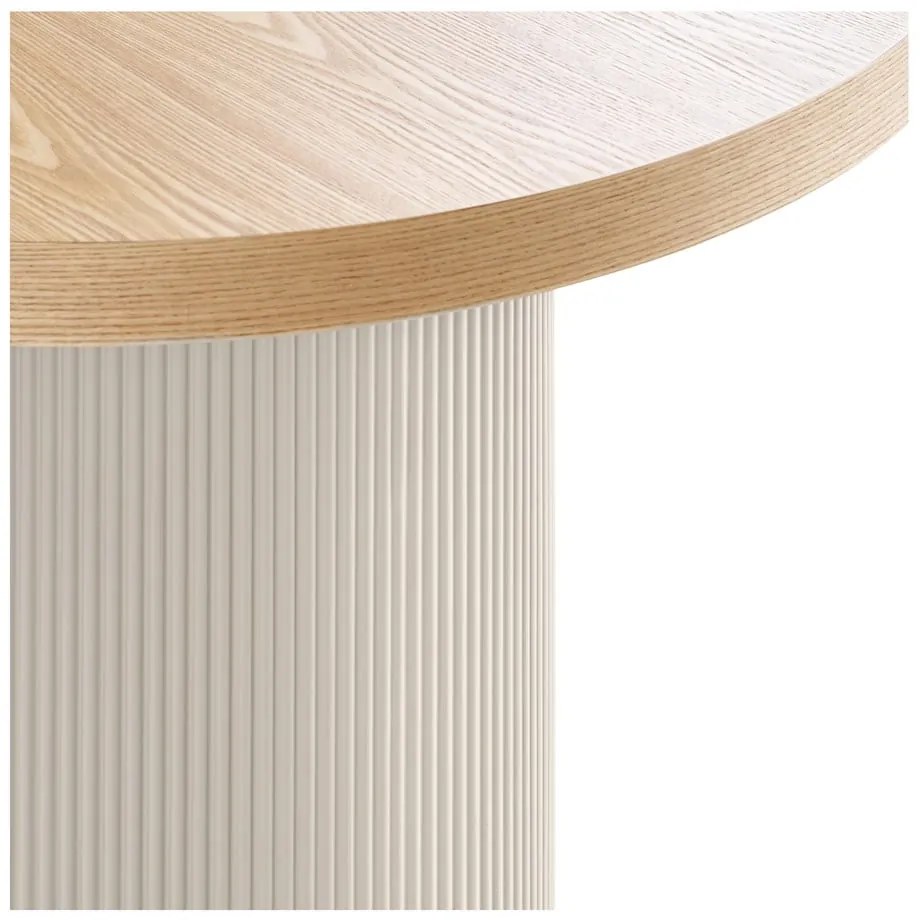 Masă de dining cu blat cu aspect de lemn de frasin 100x220 cm Solva – House Nordic