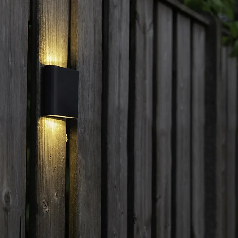 Lampă de perete modernă gri închis 11,5 cm Inclusiv LED IP65 - Batt