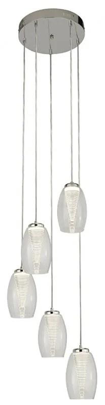 Lustra LED suspendata design modern Cyclone 5L 97291-5CL SRT