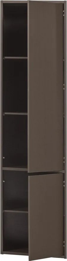 Dulap modular maro închis din lemn de pin 55x215 cm Meggy – WOOOD