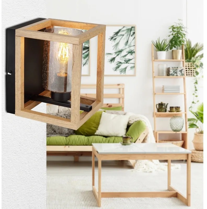 Aplica de perete design modern PETTEY lemn 15497W GL