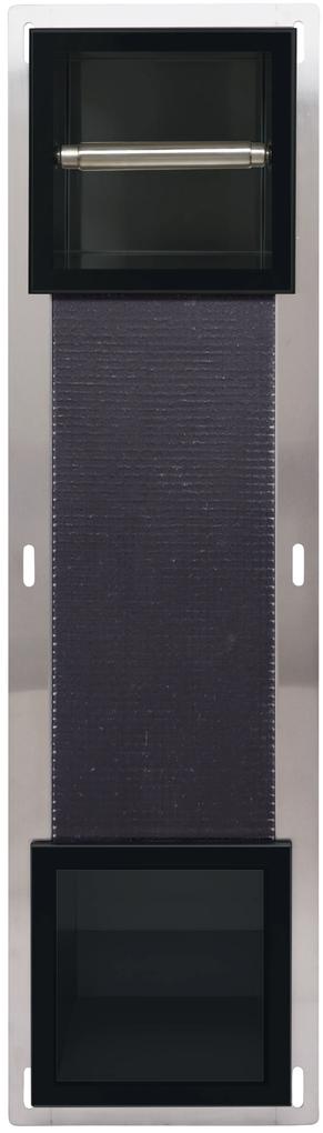 Balneo Wall-Box Paper Black suport pentru hârtie igienică negru PB-BL2